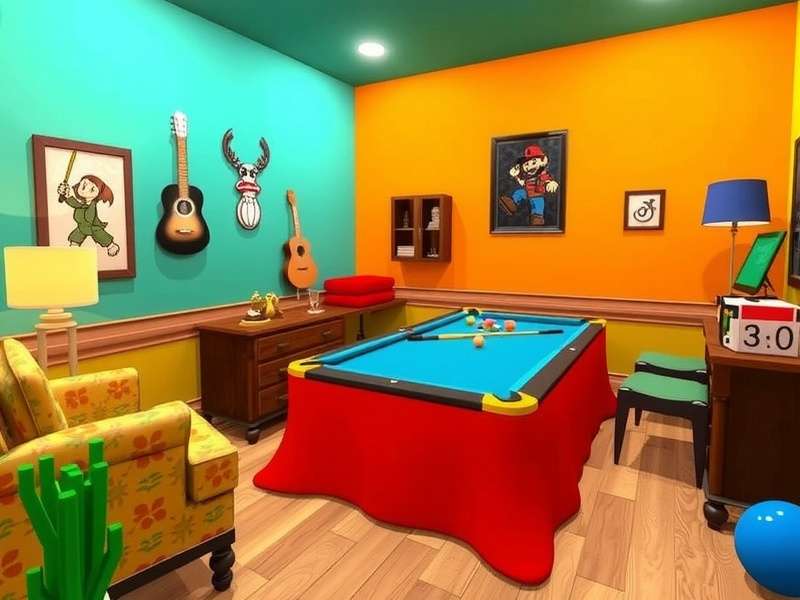 Rec Room multiplayer gameplay showing diverse avatars in custom room