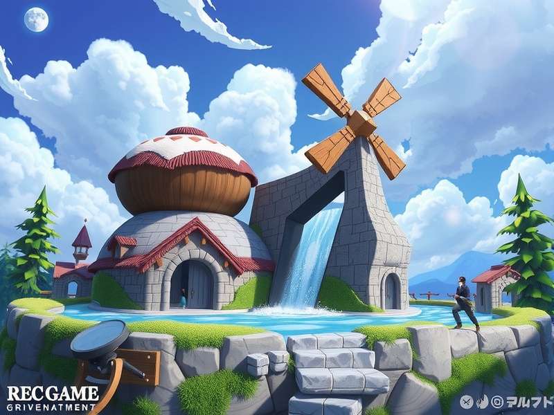 A person using a VR headset and controllers, seemingly building a virtual object