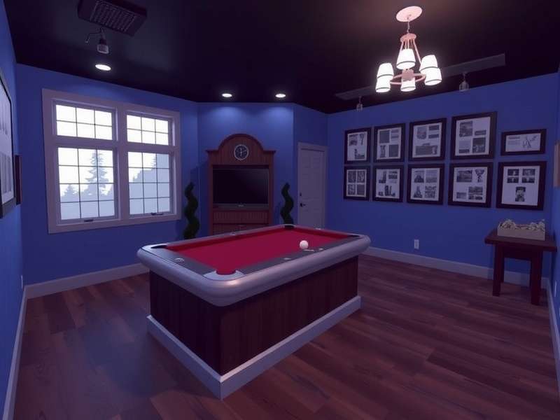 A vibrant Rec Room custom room showing advanced circuitry and player avatars interacting