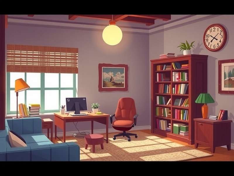 A vibrant virtual reality social space with avatars interacting