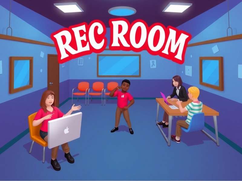 Person experiencing frustration with a VR headset and login screen