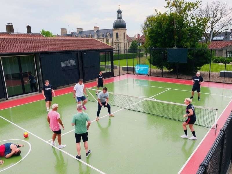 Vibrant virtual social hub inside Rec Room showing avatars interacting