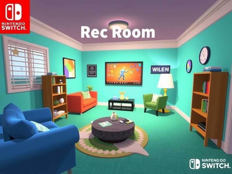 Rec Room gameplay on Nintendo Switch showing character customisation and multiplayer interaction