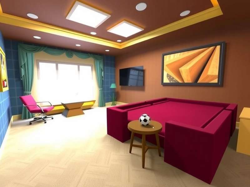 Diverse group of players wearing VR headsets in a social virtual space