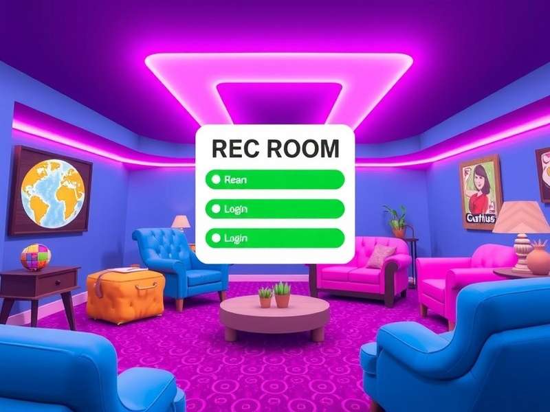 VR headset user enjoying Rec Room on Oculus