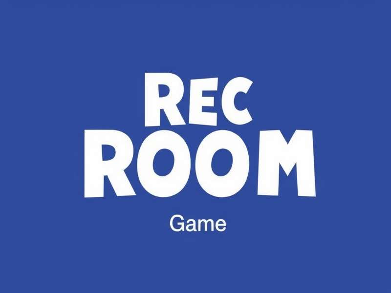 Early concepts of the Rec Room logo showing geometric shapes and text variations