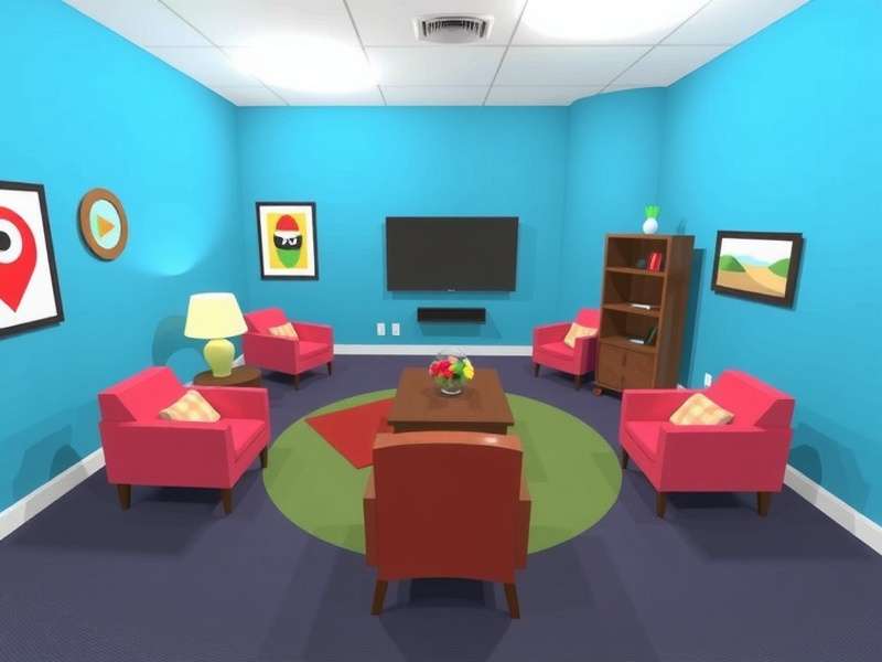 Rec Room gameplay scene showing diverse avatars in a virtual space