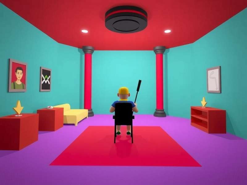 Rec Room Game PS4 social hub showing players interacting in a custom lounge