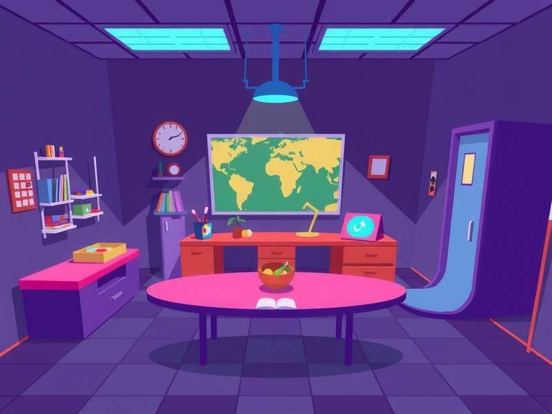 Break Room social hub in Rec Room — players hanging out in a vibrant virtual space