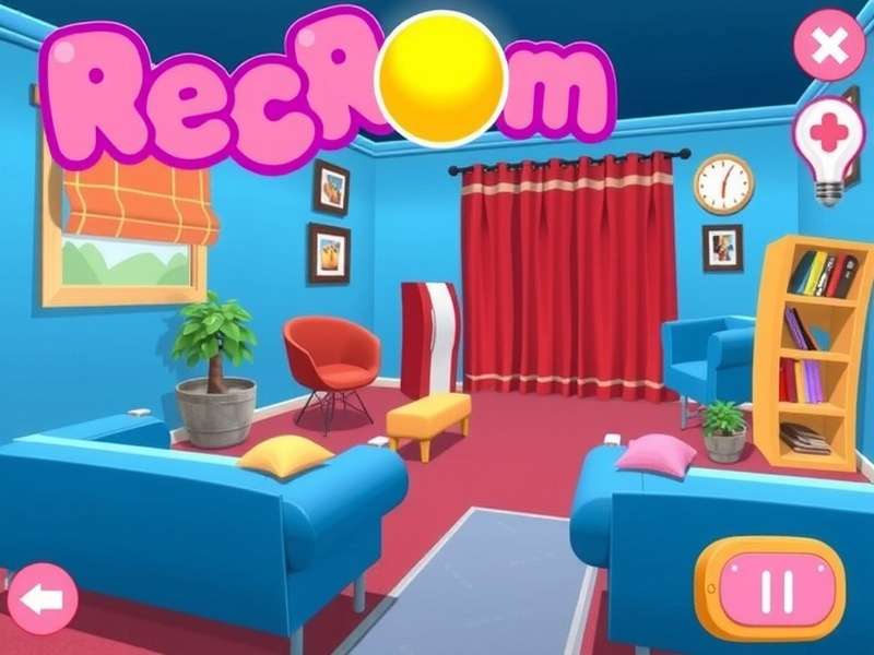 Rec Room Game For Kids – kids playing safely in a colourful VR playground